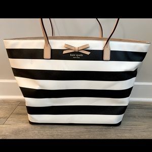 Kate Spade Margareta Tote - Black and Cream